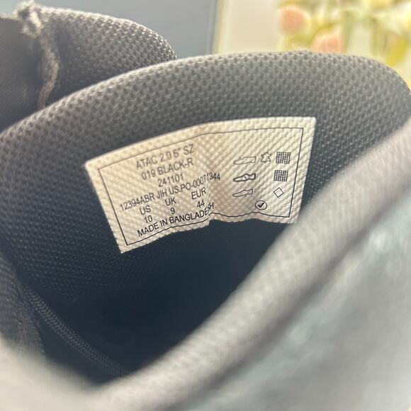 5.11 Tactical A.T.A.C. 2.0 6” Combat Lace Up Zip Boots Black 12394ABR Men's 10 - Picture 8 of 9